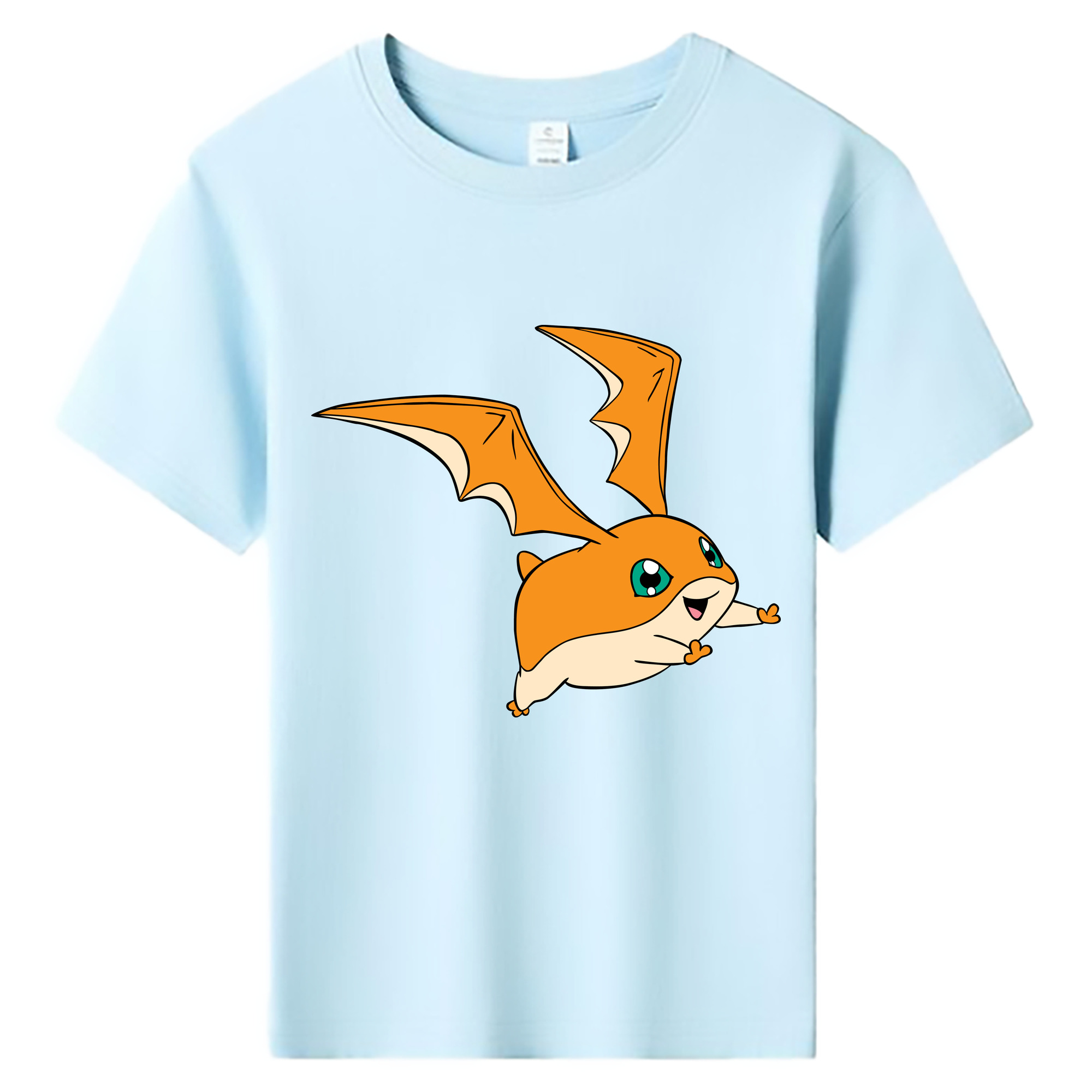 （画像用） Digimon デジタルモンスター/デジモン 綿100％キッズTシャツ（フロントプリント）
